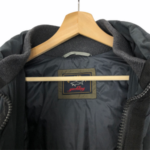 Paul and Shark Navy Padded Puffer Hooded Jacket - Medium (M) PTP 24"