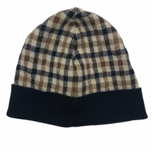 Load image into Gallery viewer, Aquascutum Check / Navy Beanie Hat - Medium (M)
