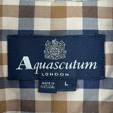 Load image into Gallery viewer, Aquascutum House Check Short Sleeved Shirt - Large (L) PTP 21.5&quot;
