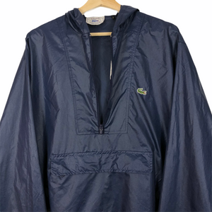 Vintage Navy Lacoste Izod Half Zip Cagoule - Large (L) PTP 25.25"