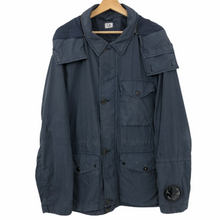 Load image into Gallery viewer, C.P Company Navy 50.3 Cinquanta Fili Goggle Jacket - 56 PTP 25&quot;
