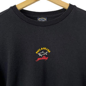 Paul and Shark Black Centre Logo Sweater - Large (L) PTP 23"