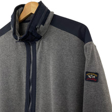 Load image into Gallery viewer, Paul and Shark Grey Zip Up Fleece Track Top - Extra Large (XL) PTP 26&quot;
