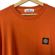 Load image into Gallery viewer, Stone Island Orange Short Sleeved Logo T-Shirt - Double Extra Large (XXL) PTP 24.5&quot;
