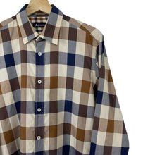 Load image into Gallery viewer, Aquascutum Block Check Long Sleeved Shirt - Medium (M) PTP 20.5&quot;
