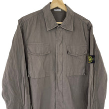 Load image into Gallery viewer, Stone Island Grey Double Pocket Overshirt - Large (L) PTP 21.75&quot;
