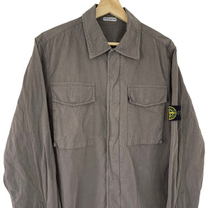 Stone Island Grey Double Pocket Overshirt - Large (L) PTP 21.75"