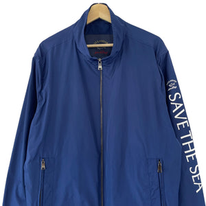 Paul and Shark Blue Save The Sea Jacket - Double Extra Large (XXL) PTP 26.25"