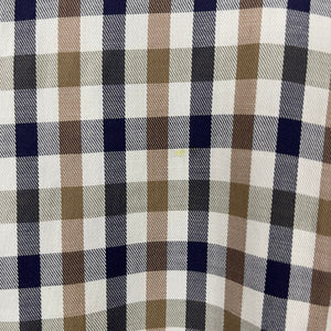 Aquascutum House Check Long Sleeved Shirt - Medium (M) PTP 24"