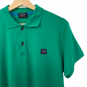 Paul and Shark Green Short Sleeved Polo - Large (L) PTP 21.5"