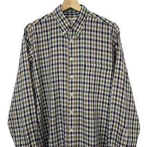 Aquascutum House Check Long Sleeved Shirt - Medium (M) PTP 24"