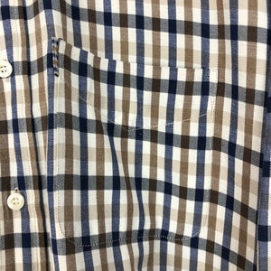 Aquascutum House Check Long Sleeved Shirt - Extra Large (XL) PTP 25"