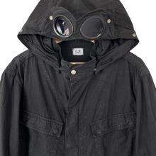 Load image into Gallery viewer, C.P Company Black Goggle Hooded Overshirt - Double Extra Large (XXL) PTP 24&quot;
