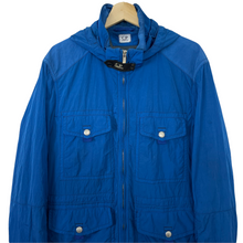 Load image into Gallery viewer, C.P Company Blue Multi Pocket Nysack Goggle Jacket - 54 PTP 23.5&quot;
