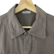 Load image into Gallery viewer, Stone Island Grey Double Pocket Overshirt - Large (L) PTP 21.75&quot;
