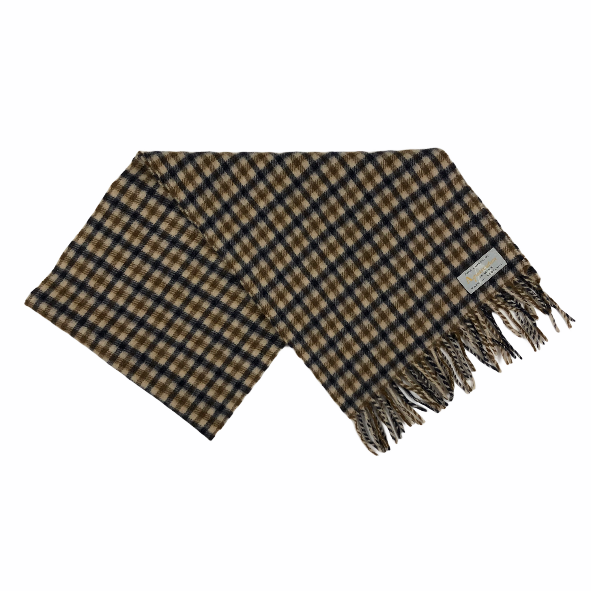 Aquascutum Classic House Check Pure Lambswool Scarf One Size