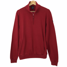 Load image into Gallery viewer, Paul and Shark Red Half Zip Pullover Sweater - Large (L) PTP 22&quot;
