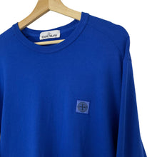 Load image into Gallery viewer, Stone Island Blue Crew Neck Logo Sweater - Extra Large (XL) PTP 23.5&quot;
