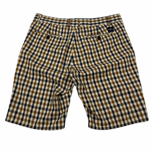 Aquascutum House Club Check Vicuna Shorts - W 30"