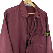 Load image into Gallery viewer, Stone Island Burgundy Pocket Overshirt - Extra Large (XL) PTP 23.25&quot;
