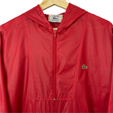 Load image into Gallery viewer, Vintage Red Lacoste Izod Half Zip Cagoule - Medium (M) PTP 22.75&quot;
