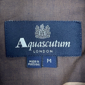 Aquascutum Block Check Short Sleeved Shirt - Medium (M) PTP 21"