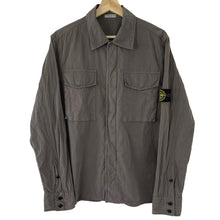 Load image into Gallery viewer, Stone Island Grey Double Pocket Overshirt - Large (L) PTP 21.75&quot;
