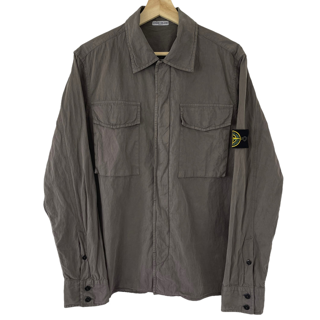 Stone Island Grey Double Pocket Overshirt - Large (L) PTP 21.75