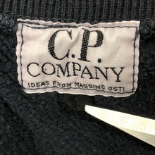 Load image into Gallery viewer, Vintage C.P Company Ideas From Massimo Osti Boat Neck Logo Sweater - 4 PTP 26.5&quot;
