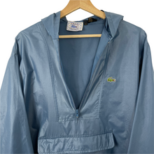 Load image into Gallery viewer, Vintage Blue Lacoste Izod Half Zip Cagoule - Large (L) PTP 25&quot;
