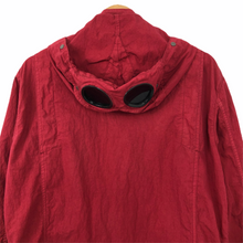 Load image into Gallery viewer, C.P Company Red Goggle Hooded Overshirt - Extra Large (XL) PTP 22.25&quot;
