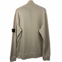 Load image into Gallery viewer, Stone Island Cream Half Zip Sweater - Double Extra Large (XXL) PTP 25.5&quot;
