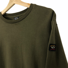 Load image into Gallery viewer, Paul and Shark Khaki Crew Neck Sweater - Large (L) PTP 22.5&quot;
