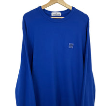 Load image into Gallery viewer, Stone Island Blue Crew Neck Logo Sweater - Extra Large (XL) PTP 23.5&quot;
