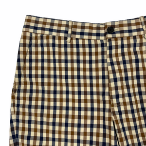 Aquascutum House Club Check Vicuna Shorts - W 30"