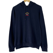 Load image into Gallery viewer, Paul and Shark Navy Centre Logo Hoody - Medium (M) PTP 22.5&quot;
