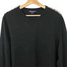 Load image into Gallery viewer, Aquascutum Black Long Sleeved T-Shirt - Medium (M) PTP 20.5&quot;
