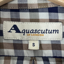 Load image into Gallery viewer, Aquascutum House Check Long Sleeved Shirt - Small (S) PTP 22.5&quot;
