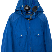 Load image into Gallery viewer, C.P Company Blue Multi Pocket Nysack Goggle Jacket - 54 PTP 23.5&quot;
