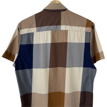 Load image into Gallery viewer, Aquascutum Block Check Short Sleeved Shirt - Medium (M) PTP 21.25&quot;
