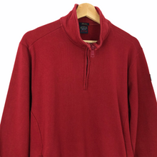 Load image into Gallery viewer, Paul and Shark Red Half Zip Pullover Sweater - Large (L) PTP 22&quot;
