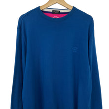 Load image into Gallery viewer, Paul and Shark Blue Crew Neck Sweater - Large (L) PTP 23.5&quot;
