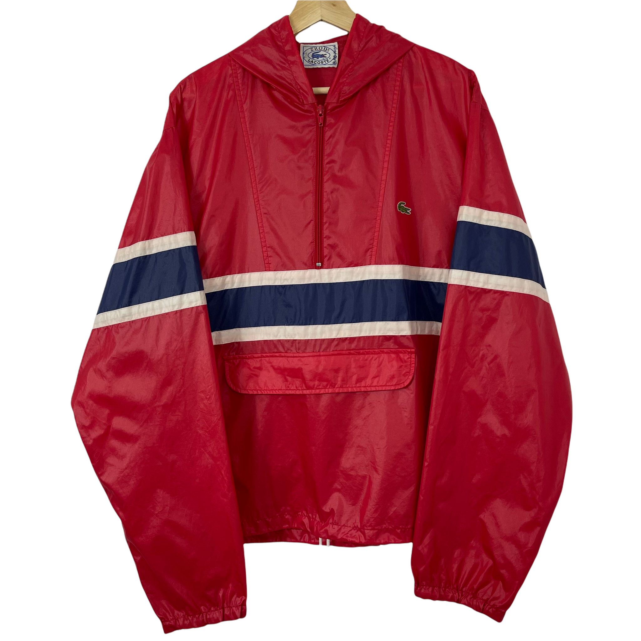 Red top lacoste windbreaker