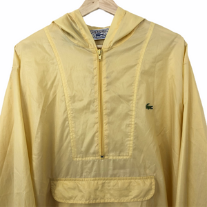 Vintage Lacoste Yellow Izod Half Zip Cagoule - Large (L) PTP 25.5"