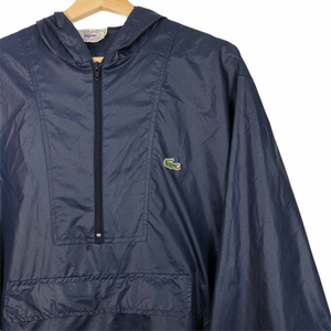 Vintage Navy Lacoste Izod Half Zip Cagoule - Large (L) PTP 25.25"