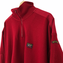 Load image into Gallery viewer, Paul and Shark Red Bretagne Half Zip Pullover - Extra Large (XL) PTP 26.5&quot;
