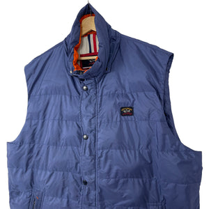 Paul and Shark Blue Down Fill Gilet Body Warmer - Six Extra Large (6XL) PTP 29"