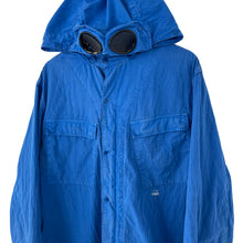 Load image into Gallery viewer, C.P Company Blue Goggle Hooded Overshirt - Triple Extra Large (XXXL) PTP 26&quot;
