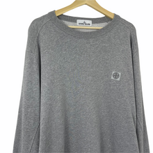 Load image into Gallery viewer, Stone Island Grey Crew Neck Logo Sweater - Triple Extra Large (XXXL) PTP 29.75&quot;
