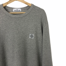 Load image into Gallery viewer, Stone Island Grey Crew Neck Logo Sweater - Double Extra Large (XXL) PTP 25.5&quot;
